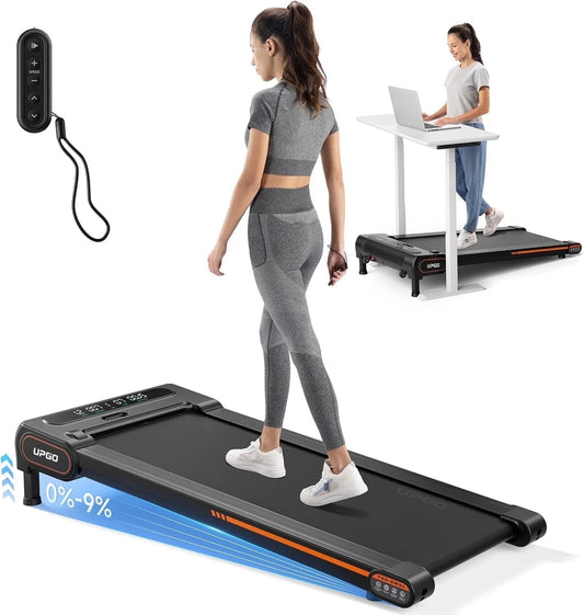 Electric Walking Desk Exercise Treadmill, Black, 350 Lb